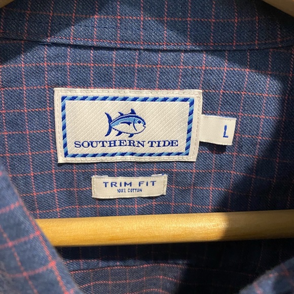 Southern Tide Trim Fir Button Down Shirt, size: L - Picture 3 of 3